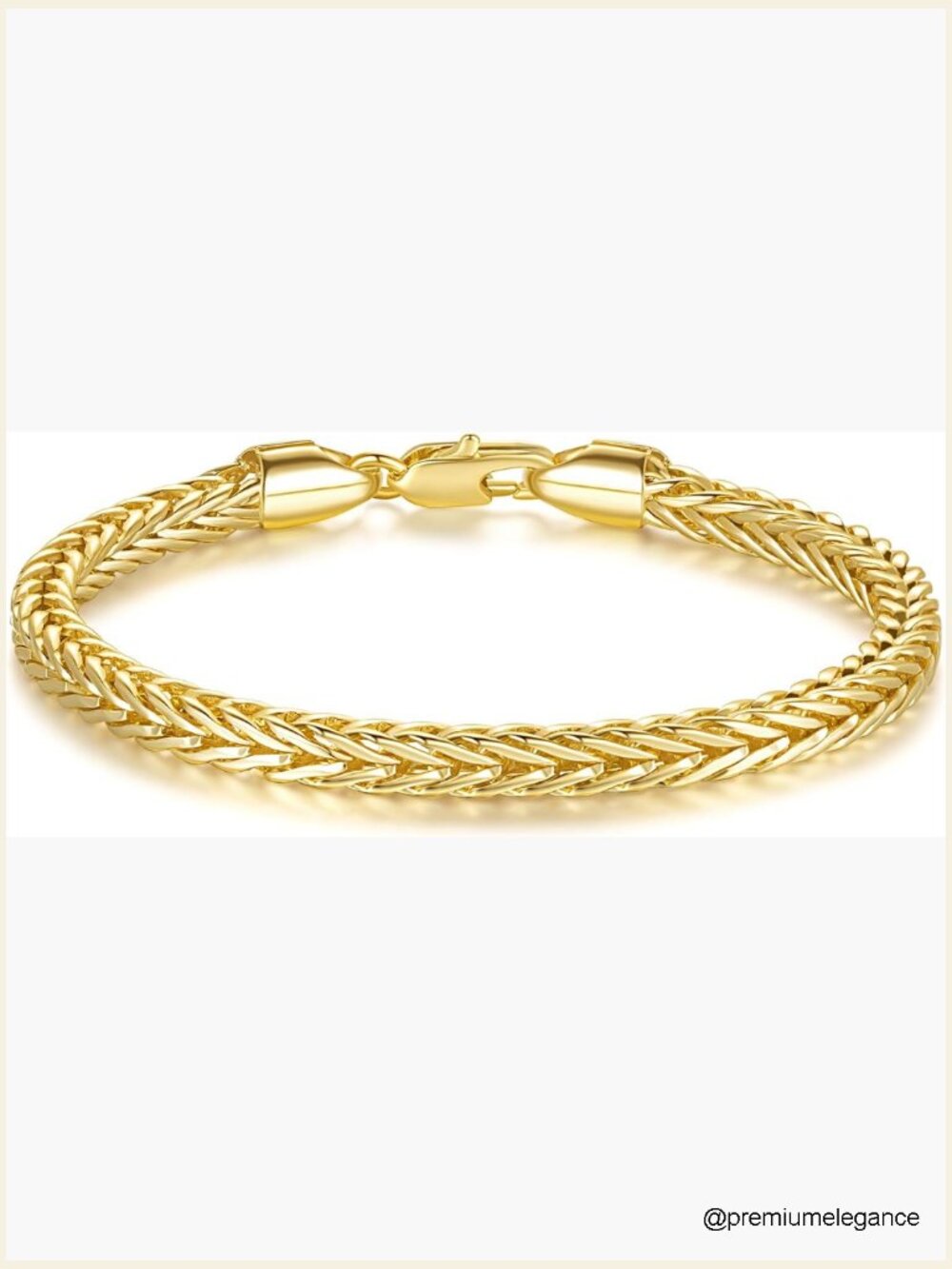 14k Gold Foxtail Chain Bracelet for Women Lobster Clasp Stackable
